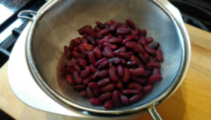 cooked red kidney beans