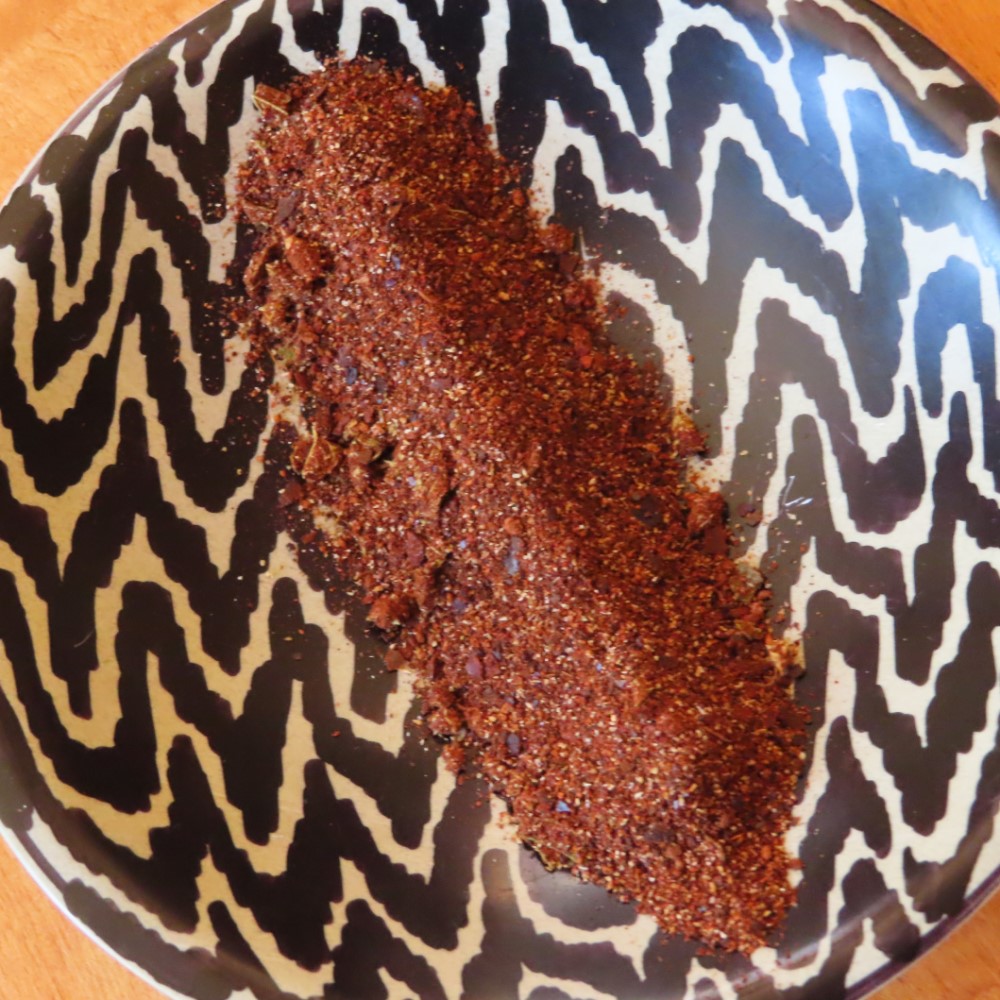 Chipotle chili powder closeup